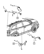 68065752AC - Electrical: Front Door Wiring, Right for Mopar Image image