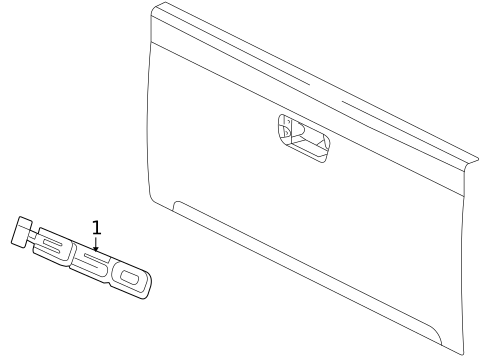 Exterior Trim - Pick UP Box for 2006 Isuzu i-350 #1