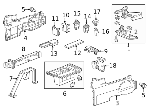 Shroud, Switches & Levers for 2015 Honda CR-V #1