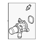 P2GZ8592B - Cooling System: Water Outlet for Ford Image