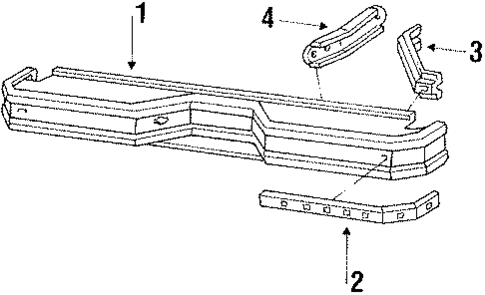 Bumper Assembly - Rear for 1985 Ford F-250 #0