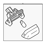 GJ6A51270C - Electrical: License Lamp for Mazda: 6, CX-5, CX-7 Image