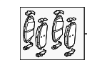 58101L1A02 - Brakes: Brake Pads for Hyundai Image