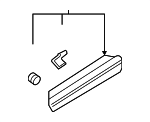 4M0853969PGRU - Body: Lower Molding for Audi Image