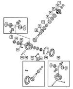 5189950AD - Rear Axle; American Axle 267 MM; Differential and Drive Line: Pinion Flange for Mopar Image