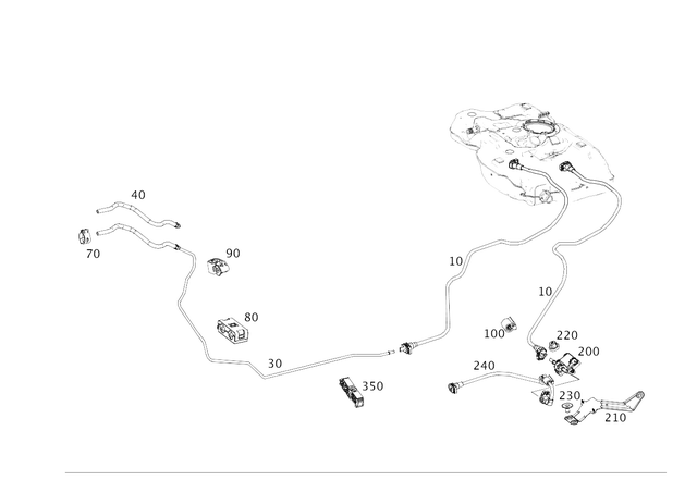 2464701164 - : Fuel Line for Mercedes-Benz Image