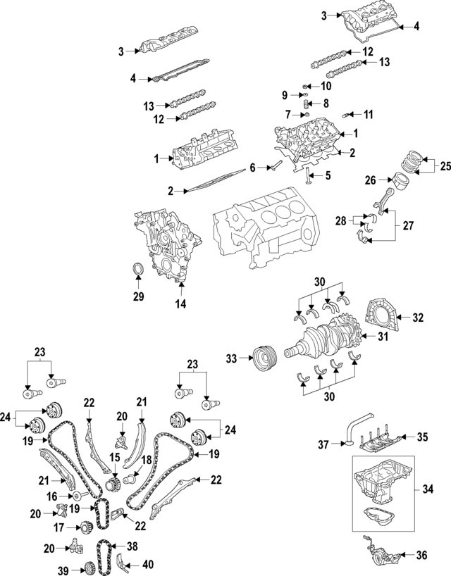 5184167AB - Engine: Valve Spring Seats for Mopar Image