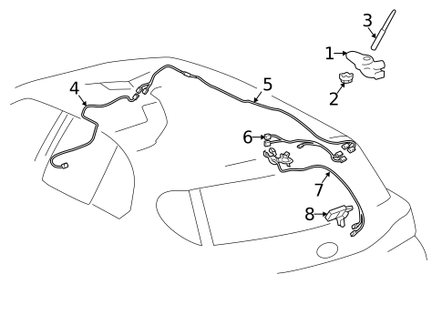 Antenna & Radio for 2011 Lexus CT200h #0