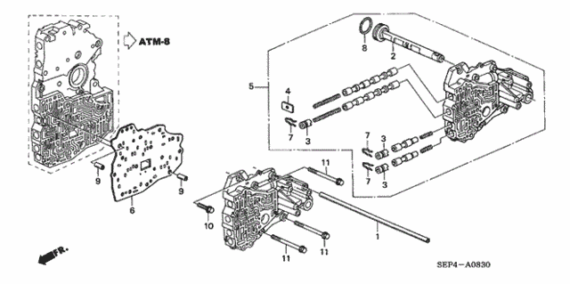 AT Servo Body (-'06) for 2004 Acura TL #0