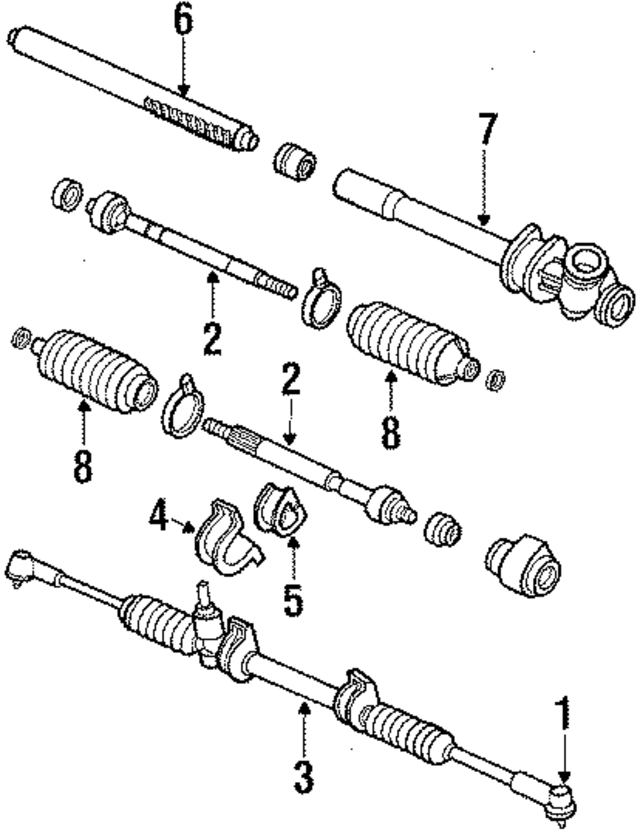 B03832123 - : Rack And Pinion Mount Bushing for Mazda Image