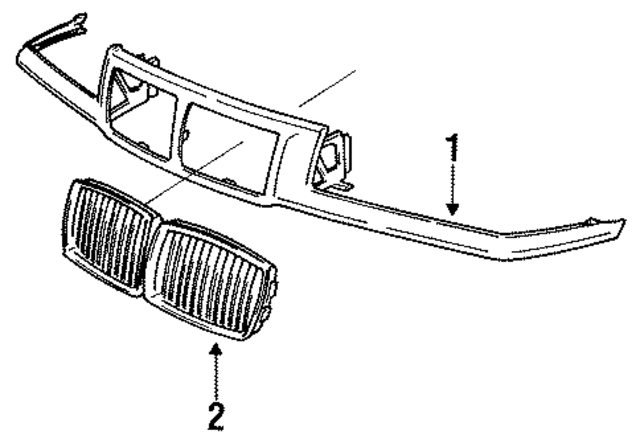 41338225982 - Body: Grille Surround for BMW Image