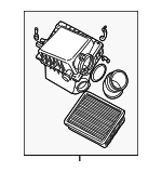 13711437112 - Engine: Air Cleaner Assembly for BMW Image