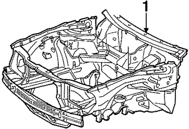 1246201201 - Body: Ft Inner Structure for Mercedes-Benz Image