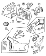 5018845AC - Body Sheet Metal Except Doors: Quarter Panel, Left for Mopar Image