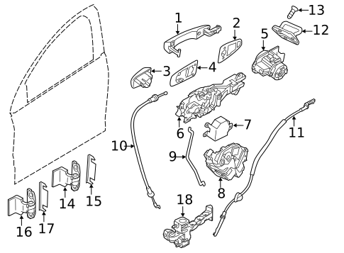 Lock & Hardware for 2015 Volvo V60 #1