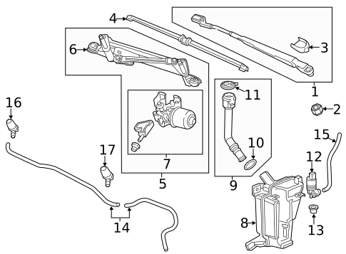 Wiper & Washer Components for 2016 Chevrolet Trax #0