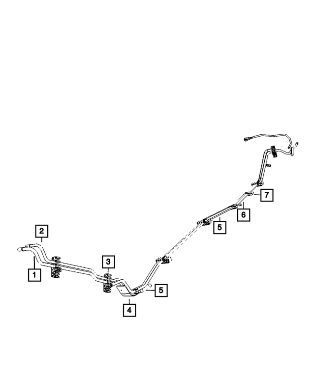 68019078AA - Fuel: Fuel And Brake Bundle Shield for Mopar Image image