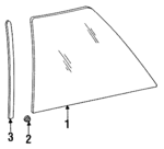 65246GA020 - Body: Reveal Molding for Subaru: DL, GL, Loyale, RX Image