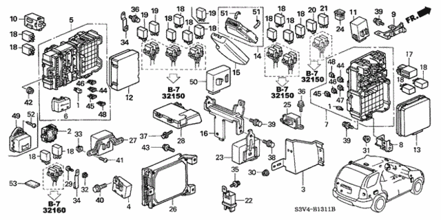 Control Unit (Cabin) (2) for 2003 Acura MDX #0