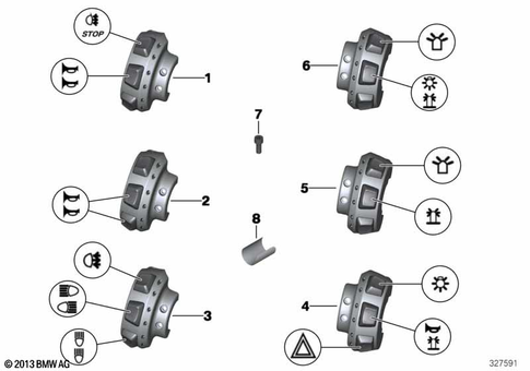 Switch for 2012 BMW-Motorrad R 1200 RT #0