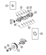 68426385AA - Engine 6.7L Cummins (Diesel): Crankshaft Oil Seal for Dodge: Ram 2500, Ram 3500 | Ram: 2500, 3500 Image