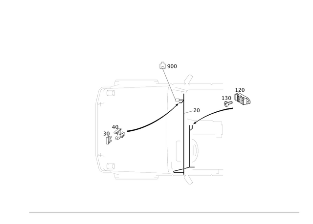4638203004 - Electrical Equipment and Instruments: Electric Line for Mercedes-Benz: G55 AMG, G550, G550 4x4, G63 AMG, G65 AMG Image image