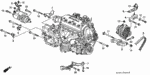 32752P01000 - Engine: STAY B, ENGINE WIRE HARNESS for Honda Image