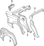E2FZ5828161B - Body: Lock Pillar for Ford: Escort | Mercury: Lynx Image
