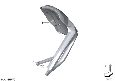 Rear Wheel Cover, License Plate Bracket for 2023 BMW-Motorrad R 1300 GS #2