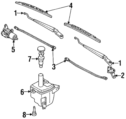 Wiper & Washer Components for 1991 Nissan Stanza #0