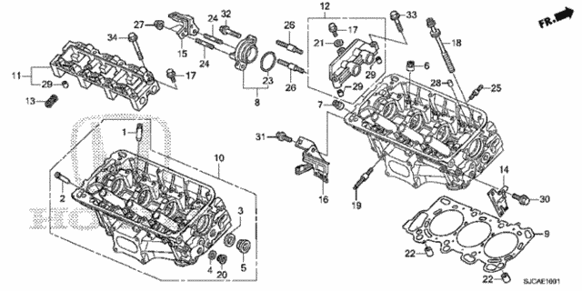 Rear Cylinder Head for 2014 Honda Ridgeline #0