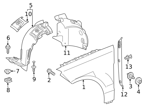 Fender & Components for 2017 Mercedes-Benz GLS350d #0