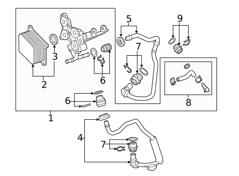 Oil Cooler for 2022 Chevrolet Camaro #0
