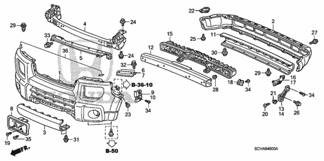 Bumpers (1) for 2007 Honda Element #0