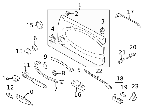 Interior Trim - Door for 2013 Mini Cooper #0