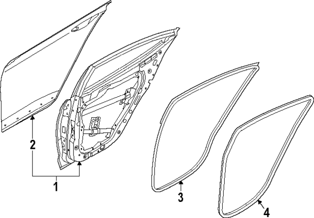 83140PI000 - : Door Weather-Strip for Hyundai Image
