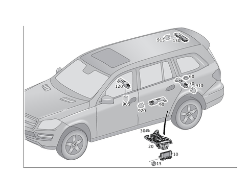 Keyless-Go for 2018 Mercedes-Benz GLS450 #0