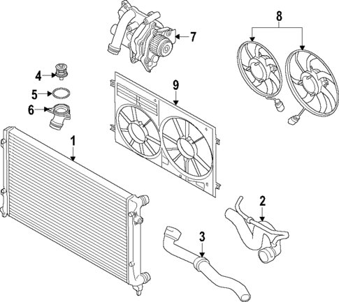 Radiator & Components for 2010 Audi A5 Quattro #1