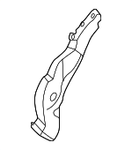 51717427858 - Body: Water Drain Panel for BMW: 230i, 230i xDrive, 330e, 330e xDrive, 330i, 330i xDrive, 430i, 430i Gran Coupe, 430i xDrive, 430i xDrive Gran Coupe, i4, M2, M240i, M240i xDrive, M3, M340i, M340i xDrive, M4, M440i, M440i Gran Coupe, M440i xDrive, M440i xDrive Gran Coupe Image