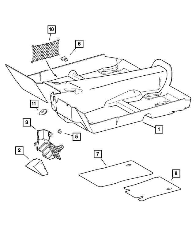 68024495AA - : Fastener, Left for Mopar Image