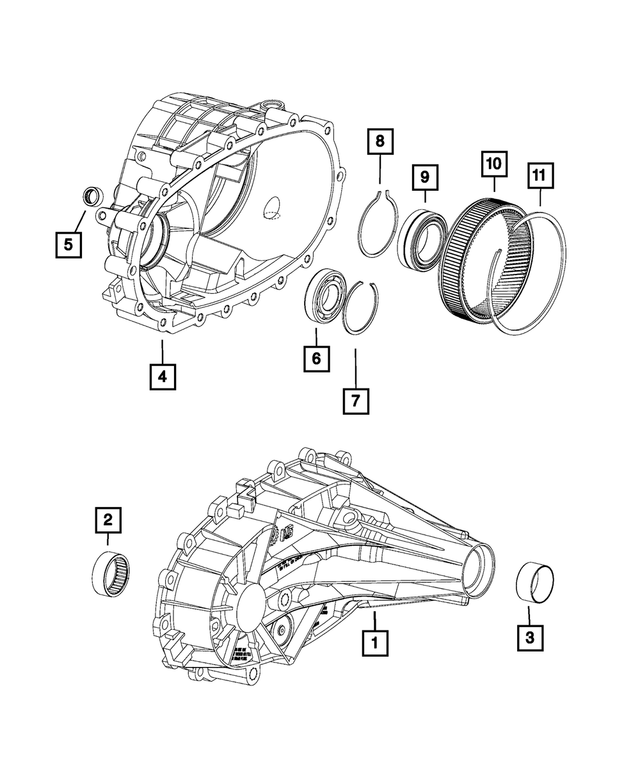 « 4269185 – Transfer Case Model 246 [DH8] : Arbre Secondaire Palier pour Mopar Image »