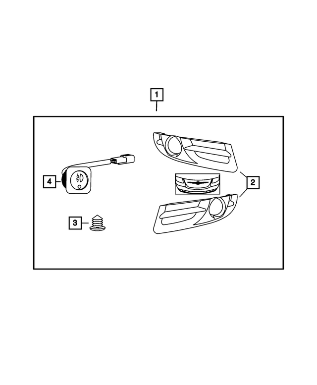 « 5166487AA – Mopar Accessories - Component Parts : Antibrouillard Nec D'encadrement, Côtés Droit &amp; Gauche pour Mopar Image »