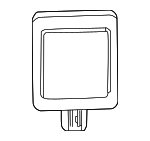 882B10E012 - Body: Radar Sensor for Toyota: Camry, Grand Highlander Image