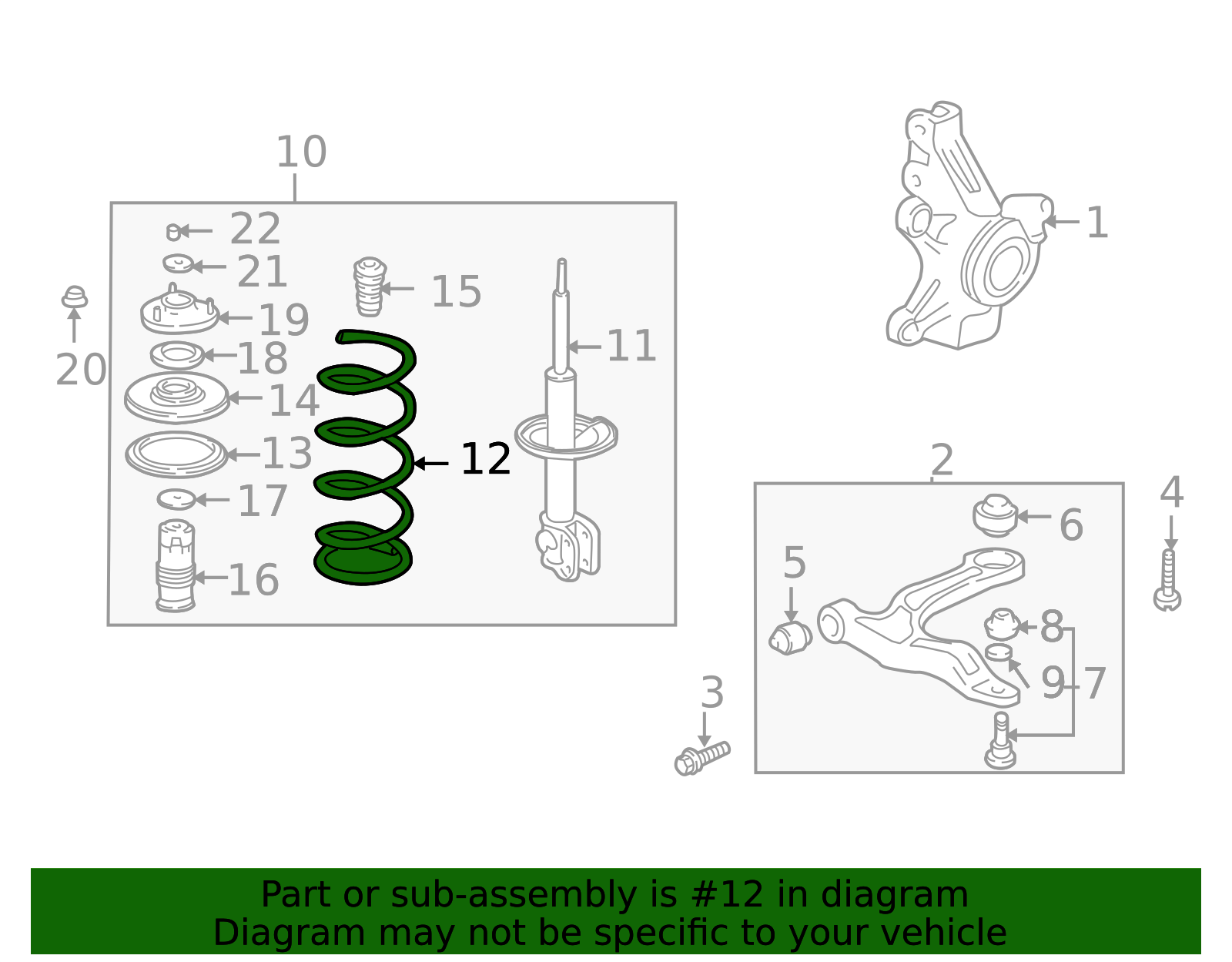 2003-2008 Honda Pilot Coil Spring 51401-S9V-A02 | OEM Parts Online