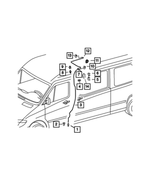 6104775AA - Air Conditioning &amp; Heater: Clamp for Dodge: Sprinter 2500, Sprinter 3500 Image