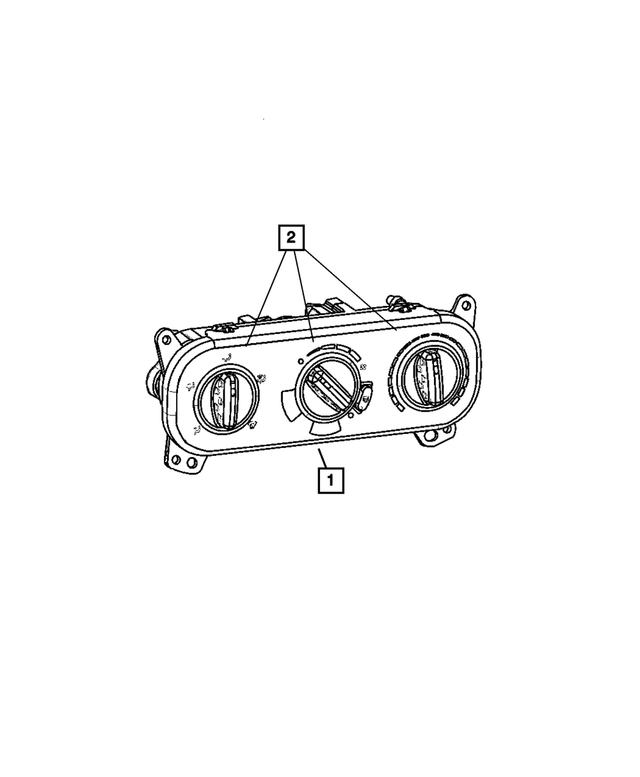 55111878AE - Air Conditioners and Heaters: Heater Control for Mopar Image