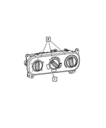 55111878AE - Air Conditioners and Heaters: Heater Control for Dodge: Caliber | Jeep: Compass, Patriot Image