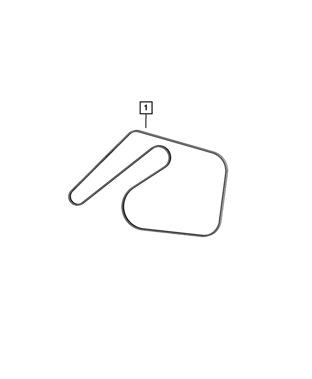 68470188AB - Cooling: Serpentine Belt for Mopar Image image
