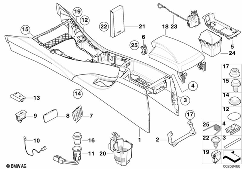Center Armrest / Storage Trays for 2005 BMW 328i #0