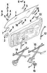 MR264243 - : Window Regulator for Chrysler: Sebring | Dodge: Avenger Image